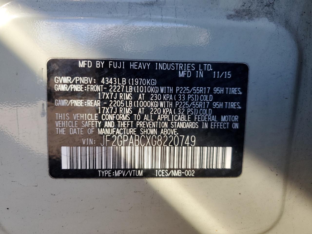 2016 Subaru XV - Image 15