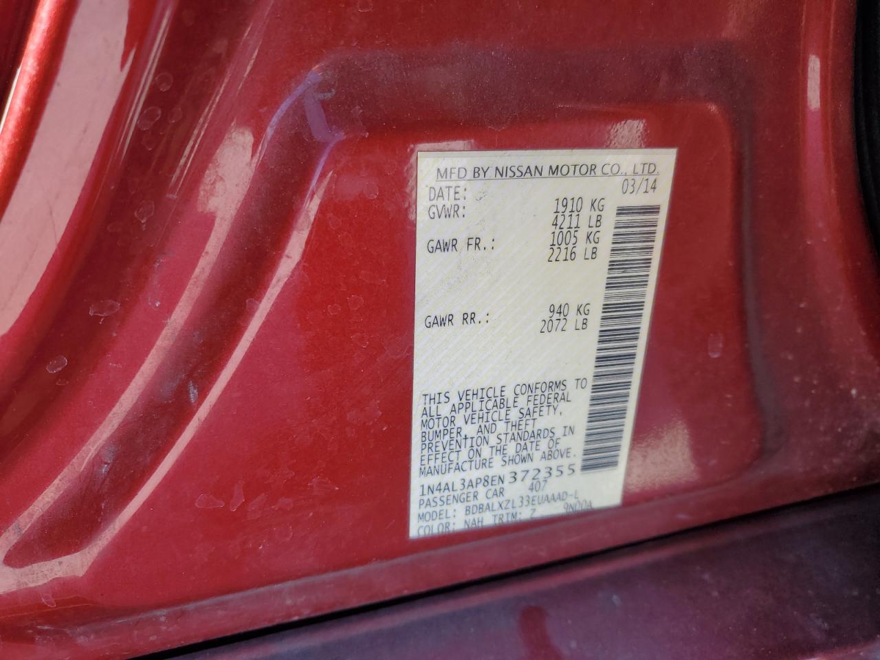 2014 Nissan Altima - Image 12