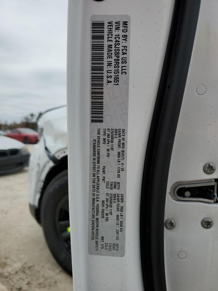 2024 Jeep Wagoneer L Series Ii VIN: 1C4SJSBP8RS151651 Lot: 41797755