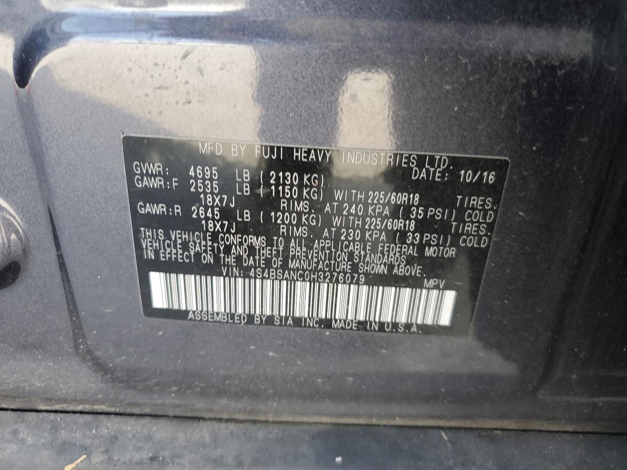 2017 Subaru Outback - Image 15
