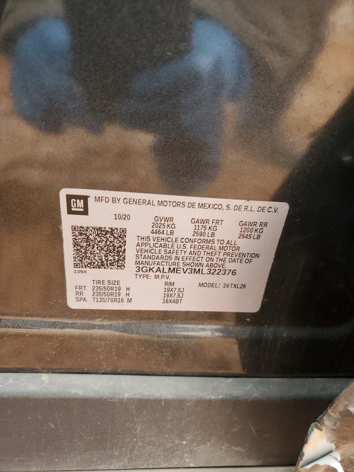 2021 GMC Terrain Sle VIN: 3GKALMEV3ML322376 Lot: 88850145