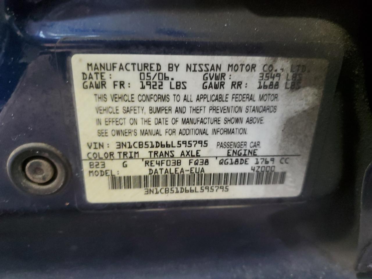 2006 Nissan Sentra - Image 14