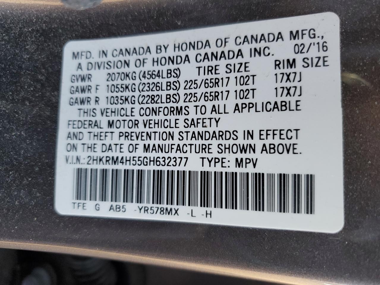 2016 Honda CR-V - Image 15
