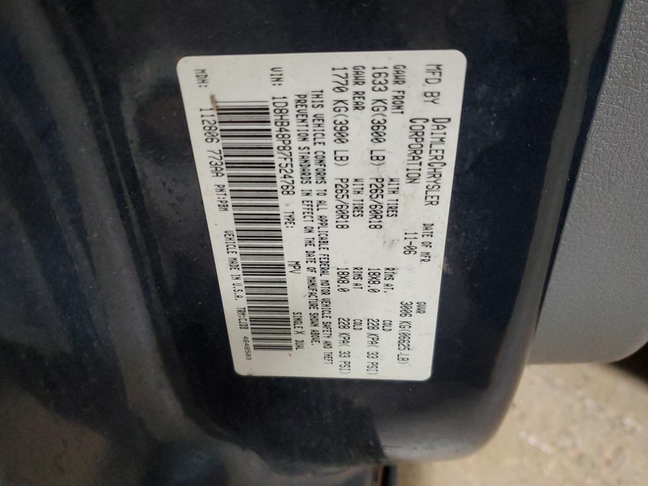 2007 Dodge Durango - Image 15