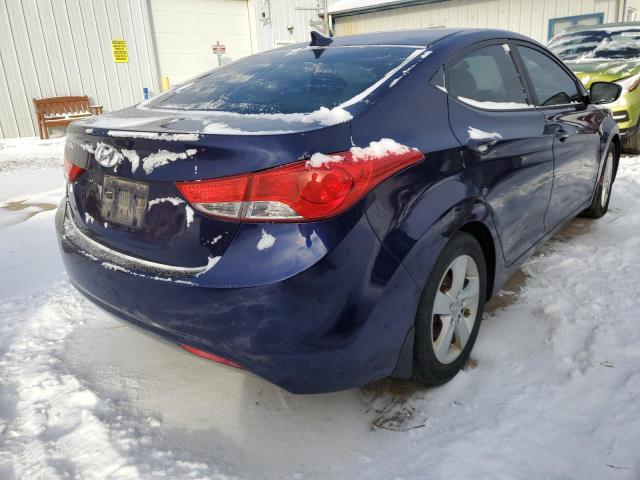  HYUNDAI ELANTRA 2013 Granatowy