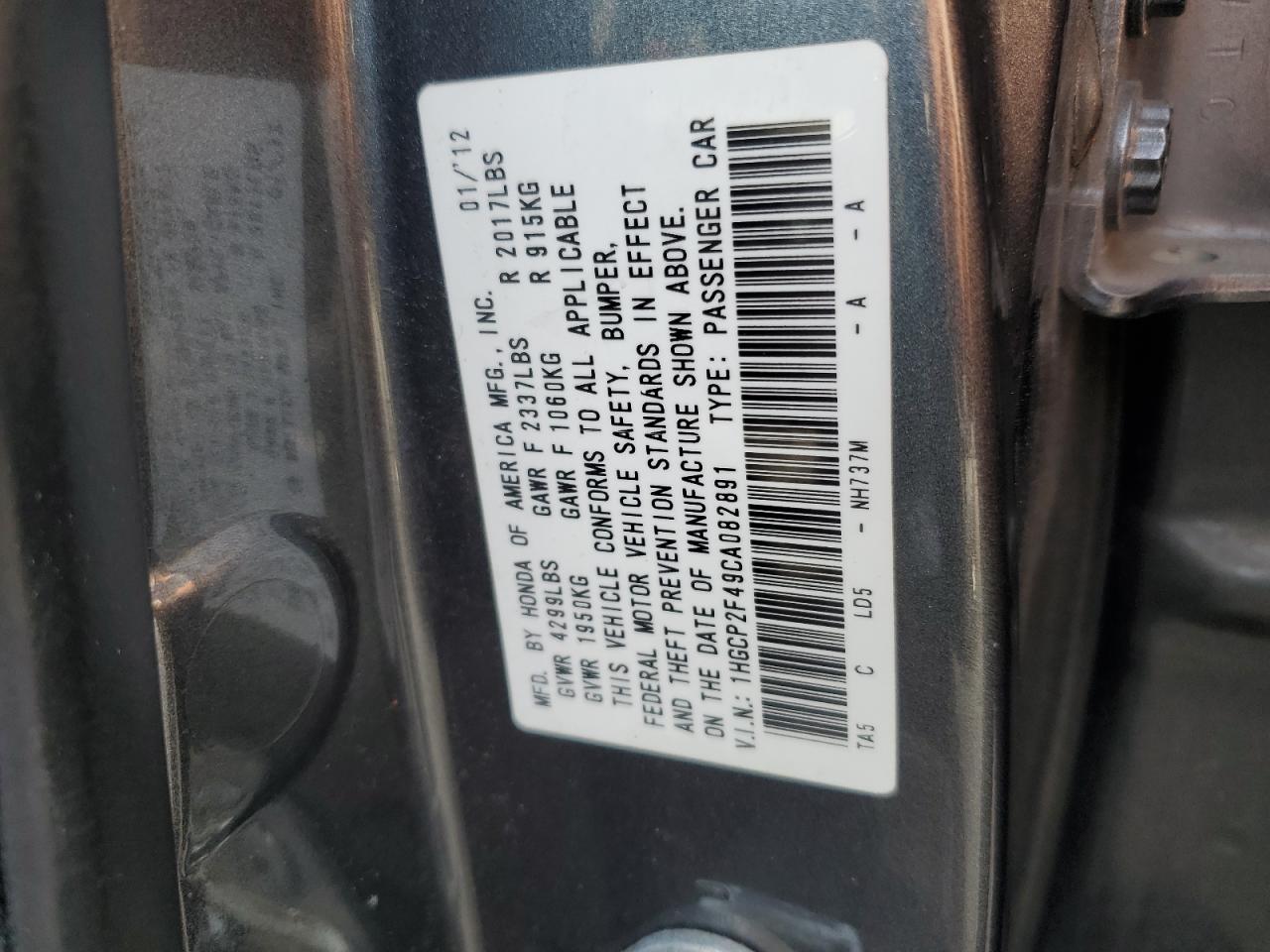 2012 Honda Accord - Image 12