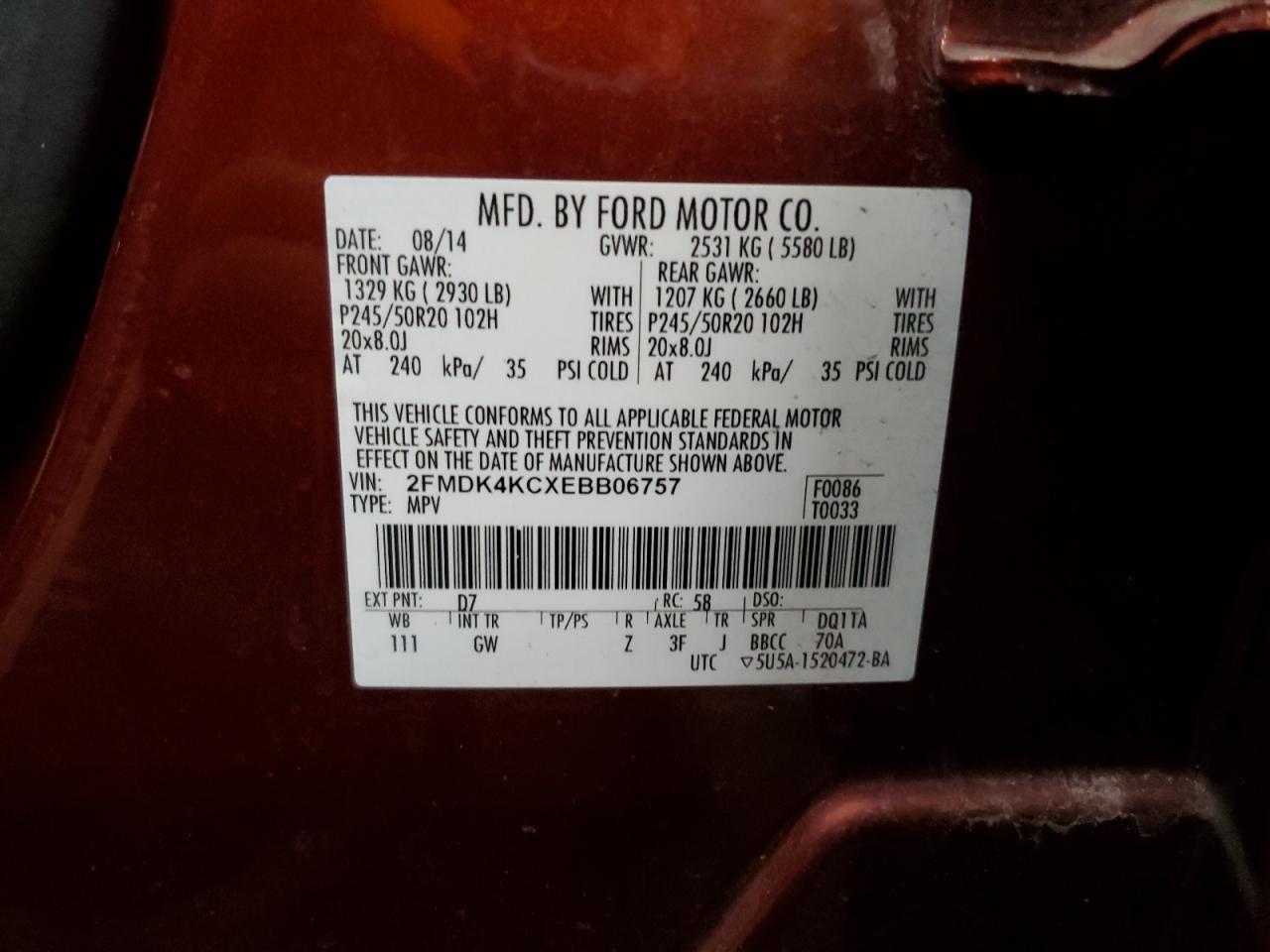 2014 Ford Edge - Image 13