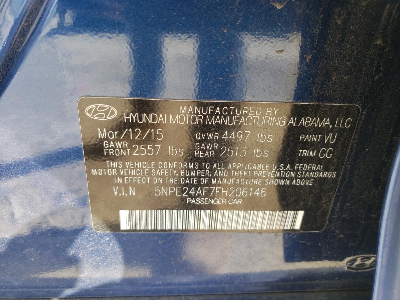 2015 Hyundai Sonata - Image 12