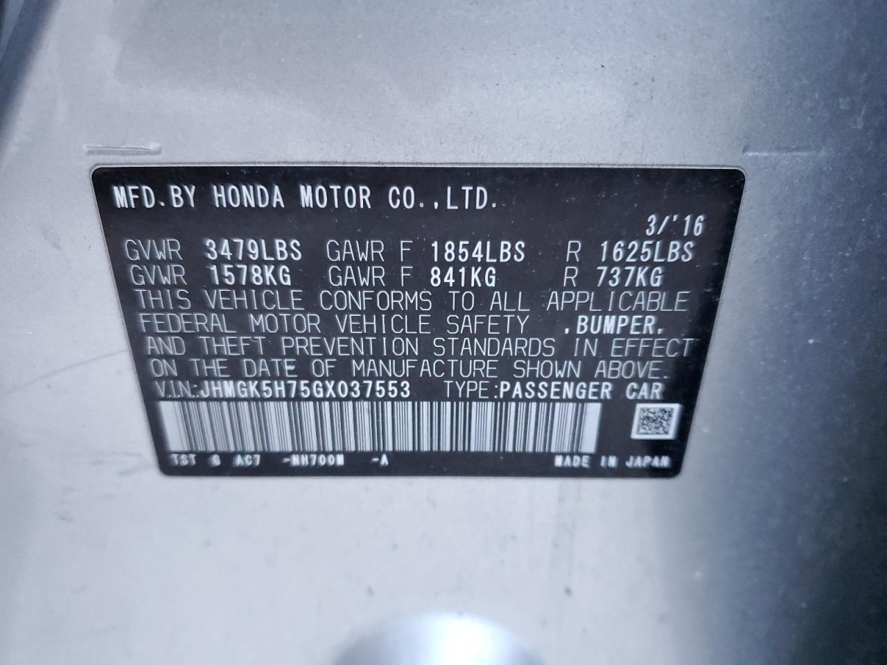 2016 Honda Fit - Image 12