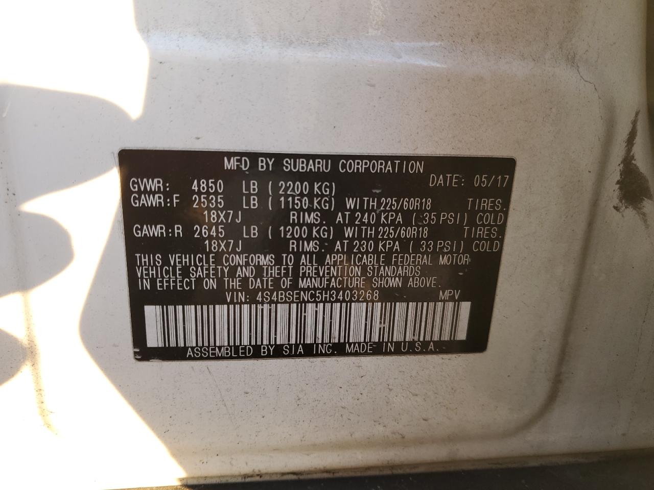 2017 Subaru Outback - Image 13