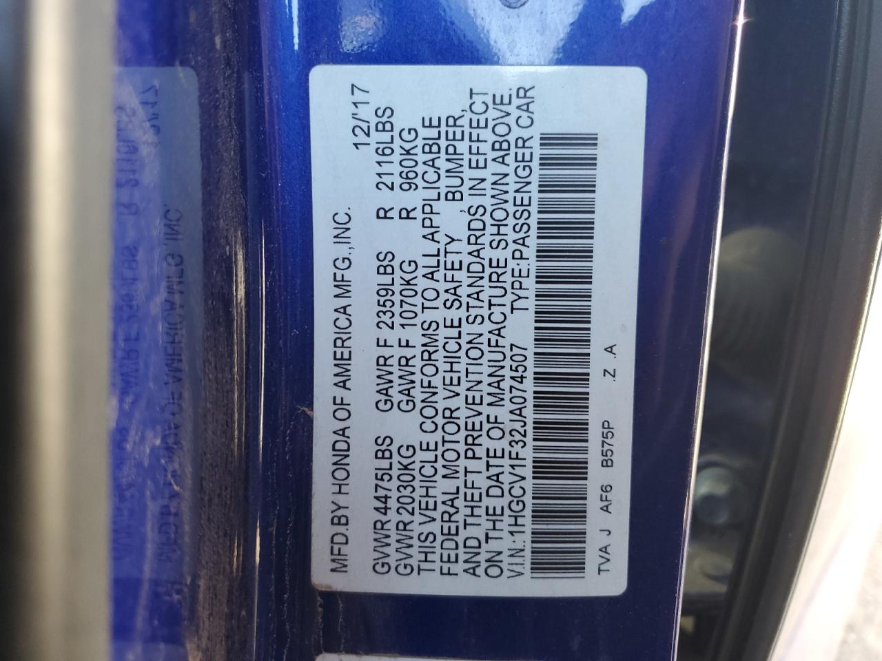2018 Honda Accord - Image 12