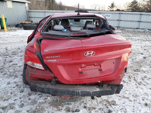  HYUNDAI ACCENT 2016 Красный