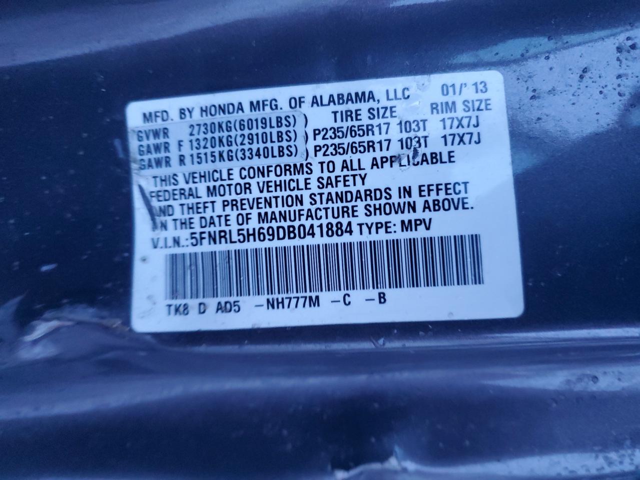 2013 Honda Odyssey - Image 13