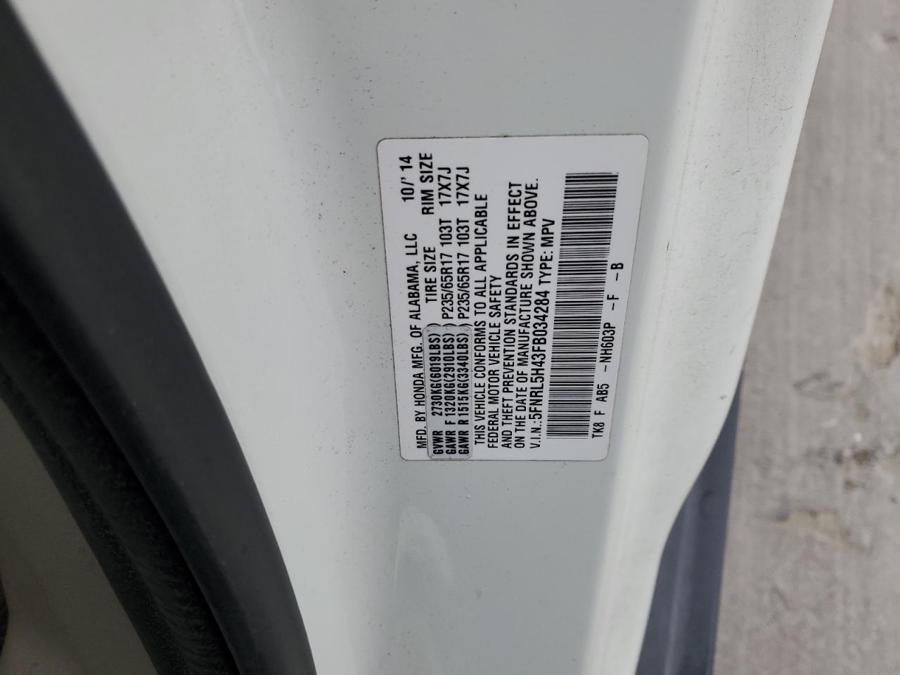 2015 Honda Odyssey - Image 14