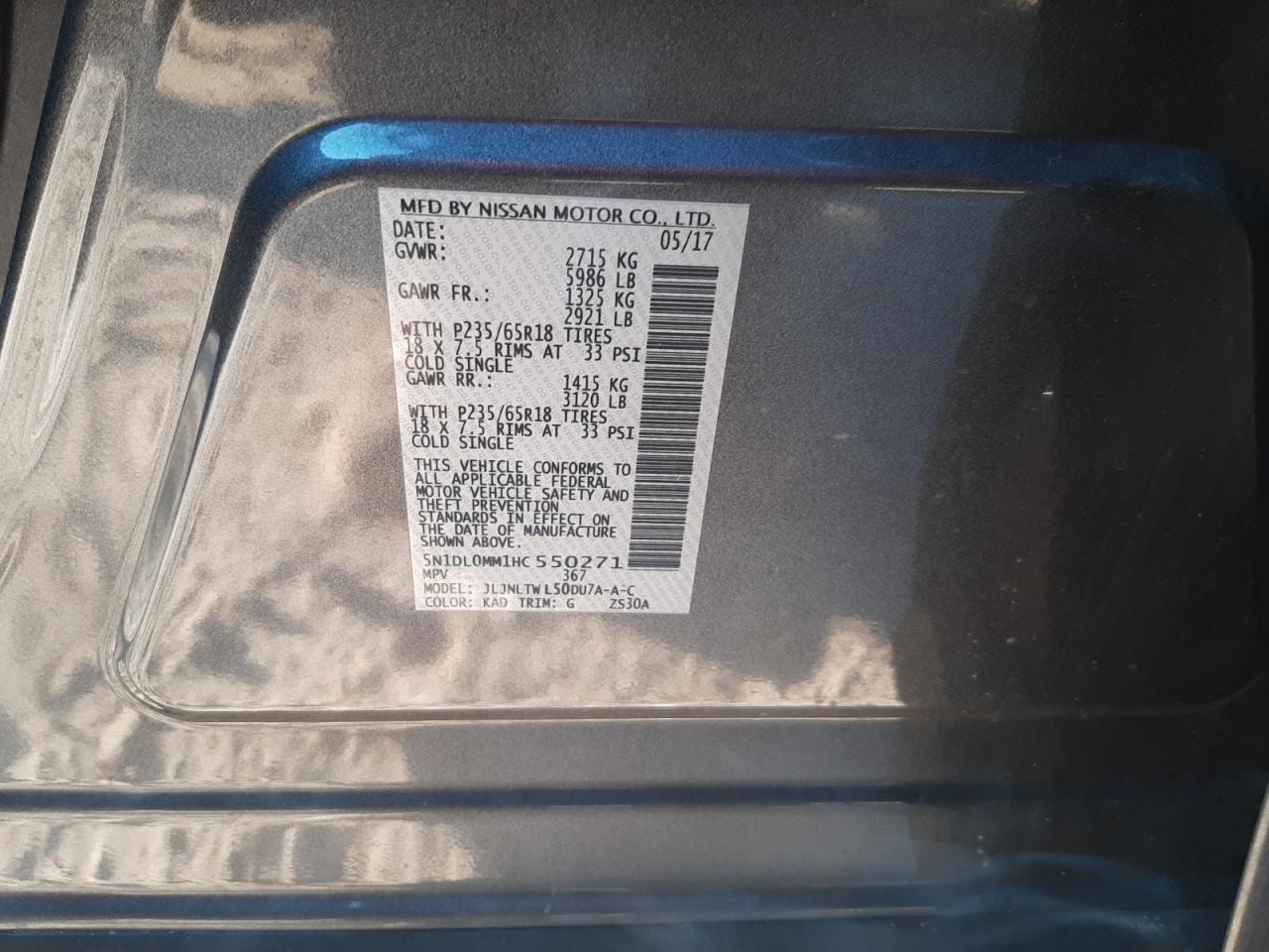 2017 Infiniti QX60 - Image 13