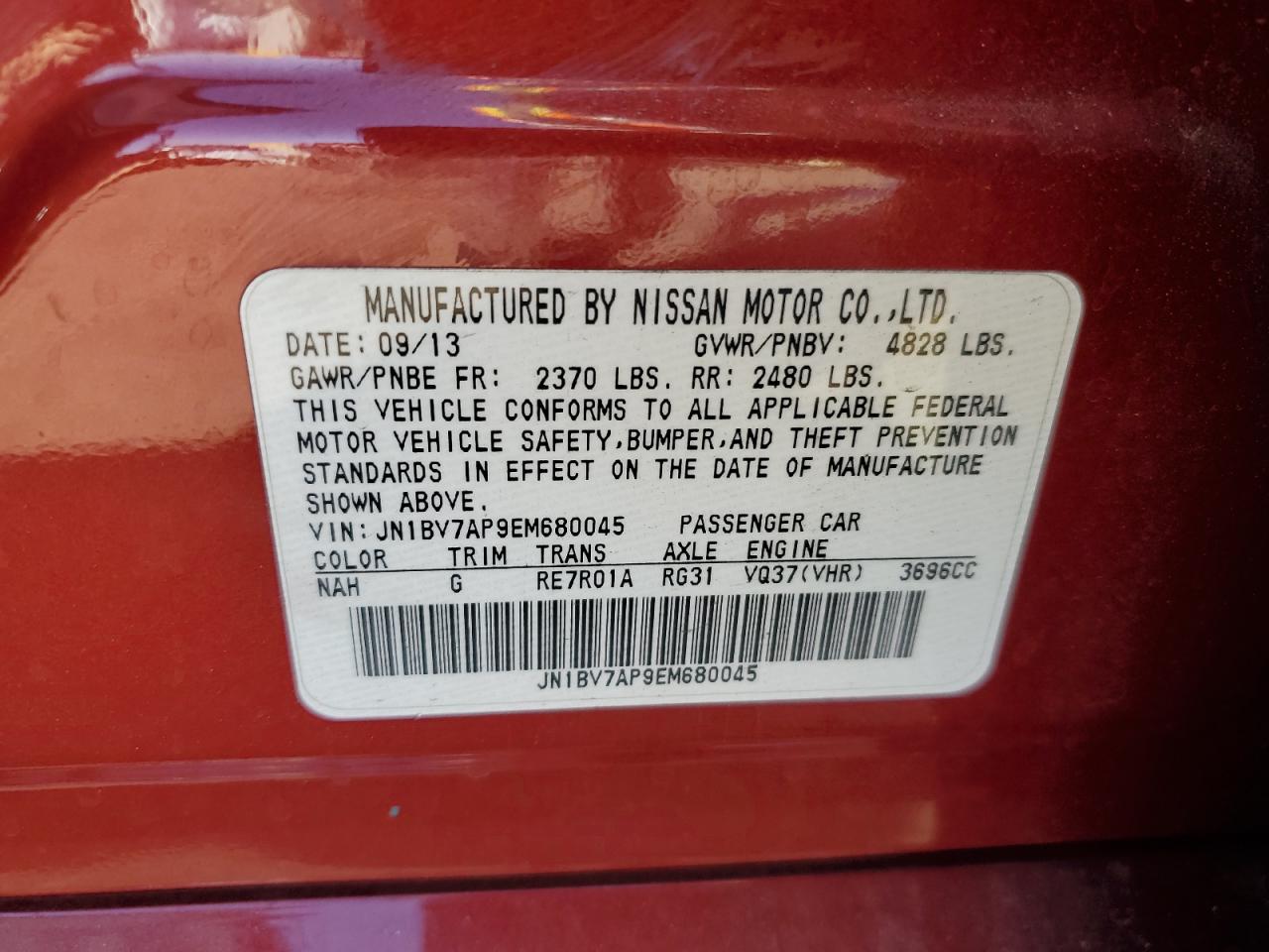 2014 Infiniti Q50 - Image 14