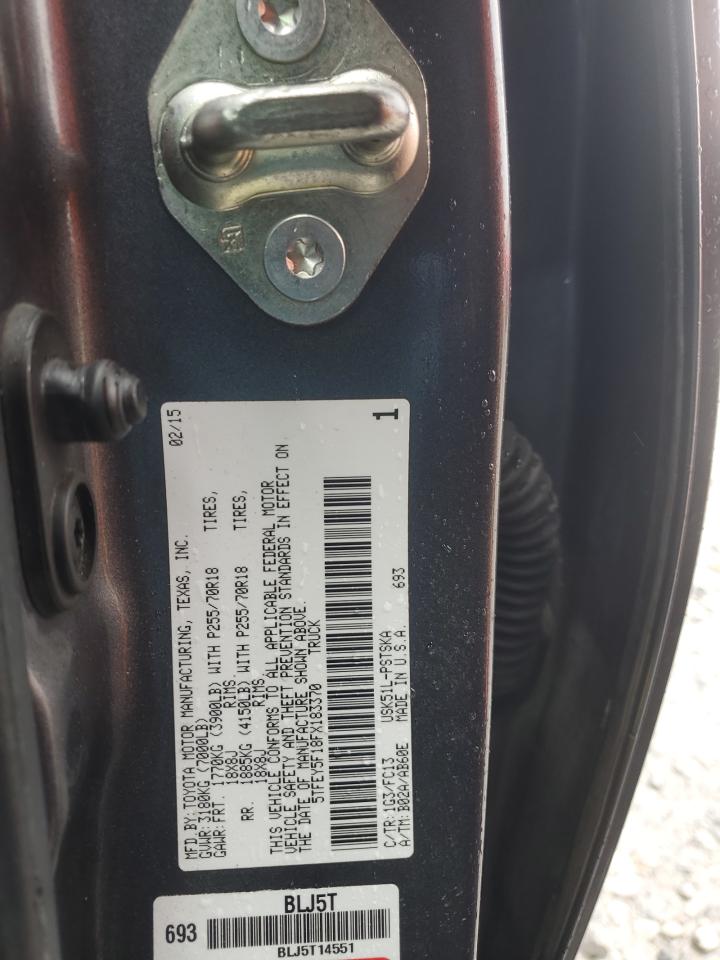 2015 Toyota Tundra Crewmax Sr5 VIN: 5TFEY5F18FX183370 Lot: 42396675