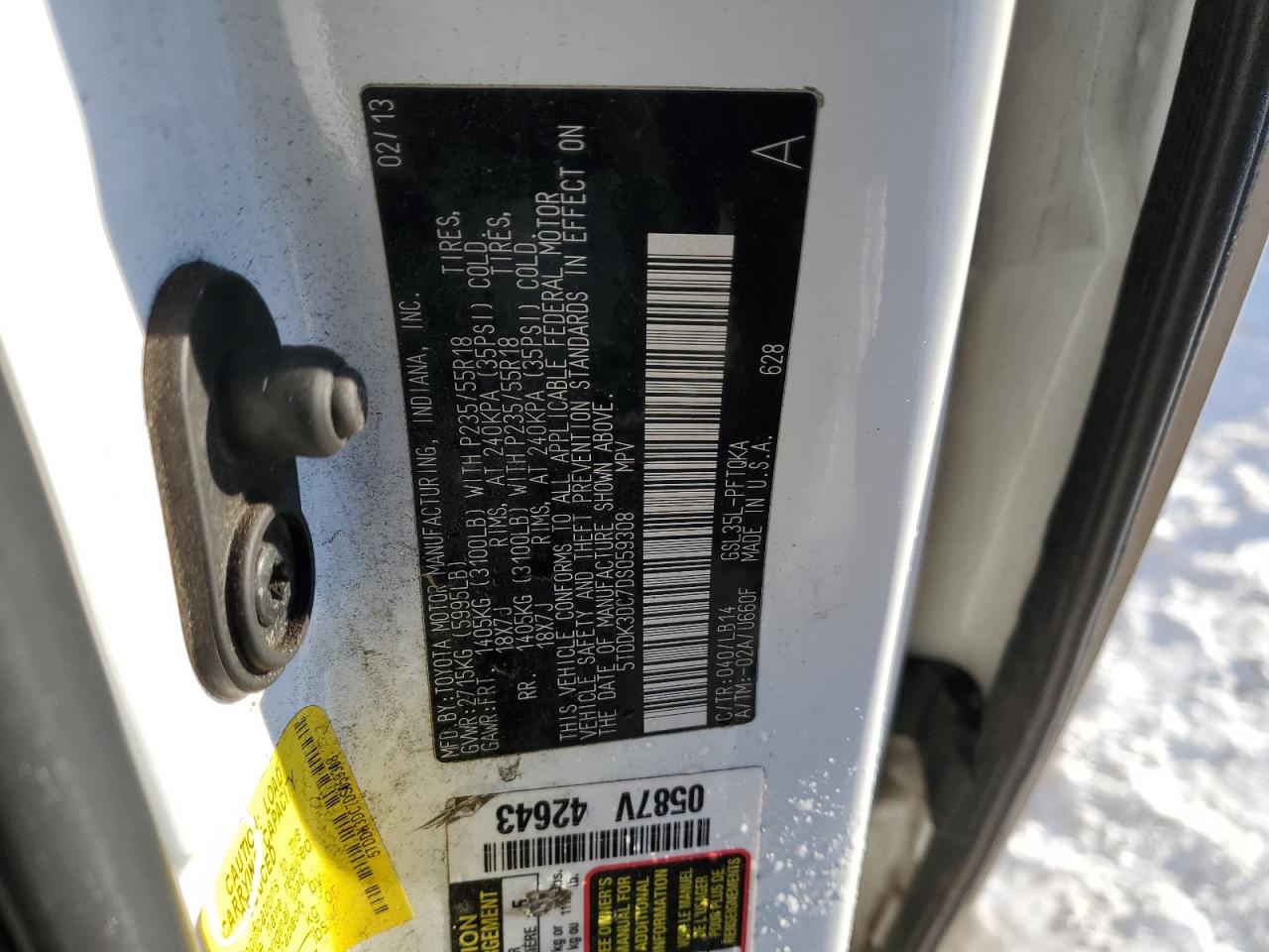 2013 Toyota Sienna - Image 13