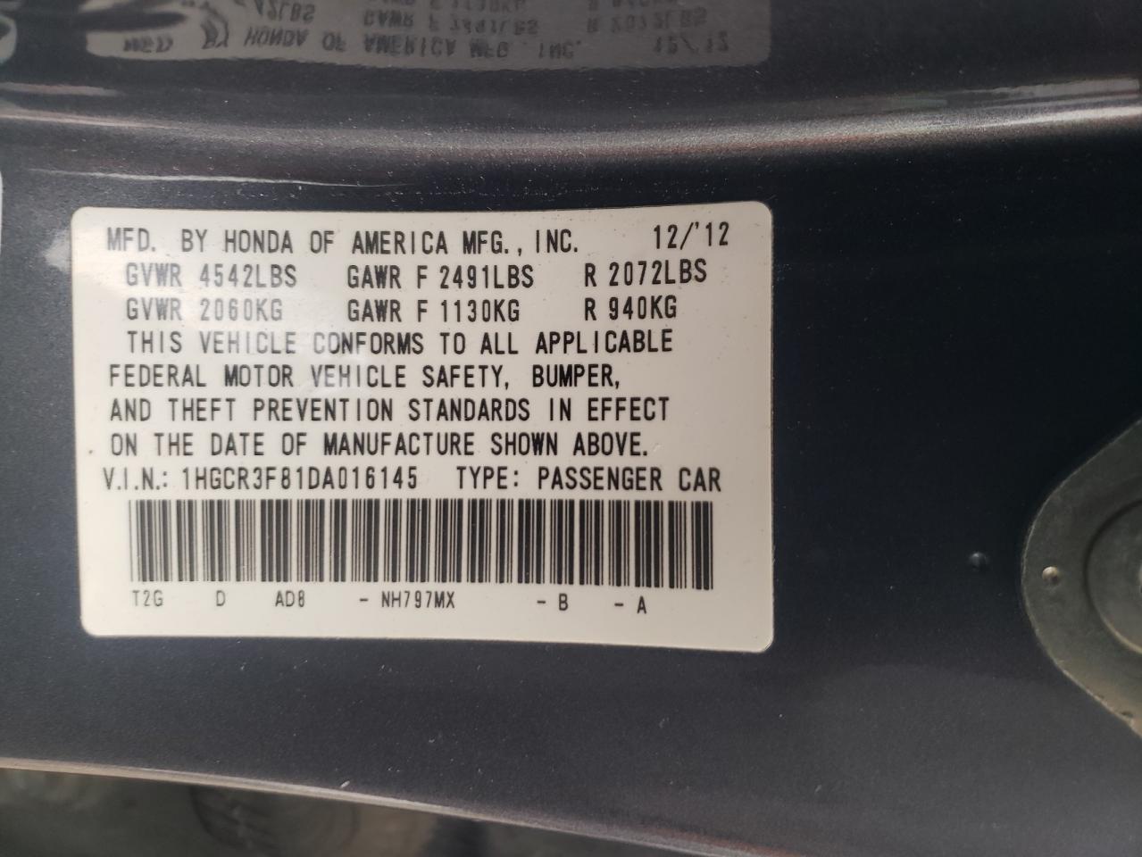 2013 Honda Accord - Image 12