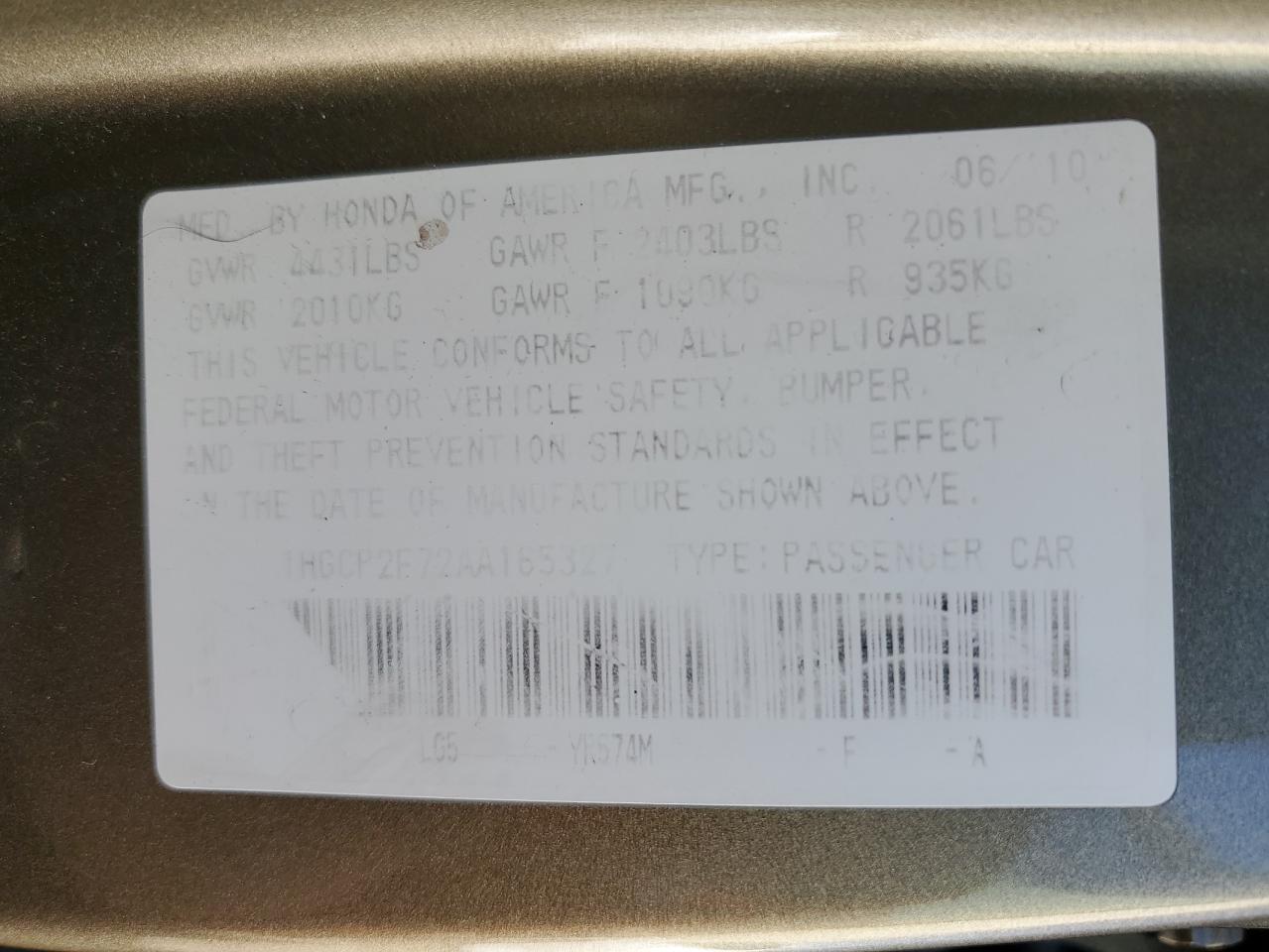 2010 Honda Accord - Image 13