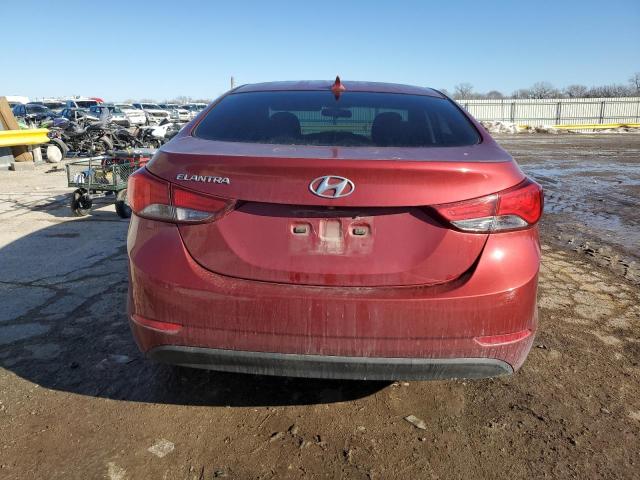  HYUNDAI ELANTRA 2014 Красный