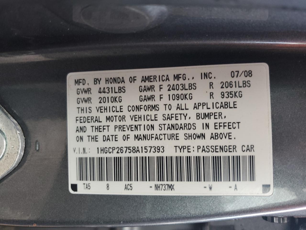 2008 Honda Accord - Image 12