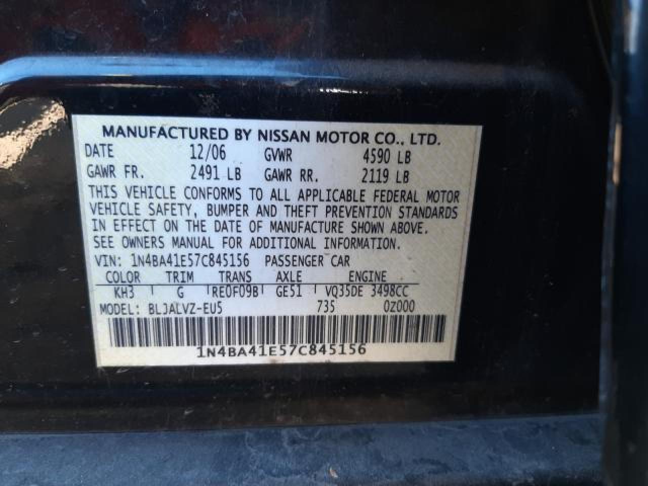 2007 Nissan Maxima - Image 10