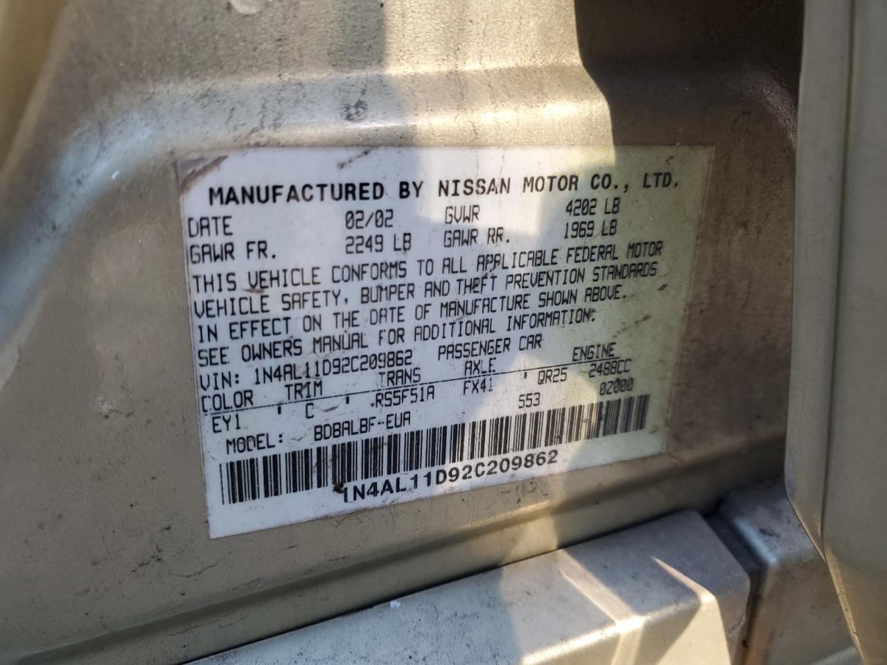 2002 Nissan Altima - Image 13