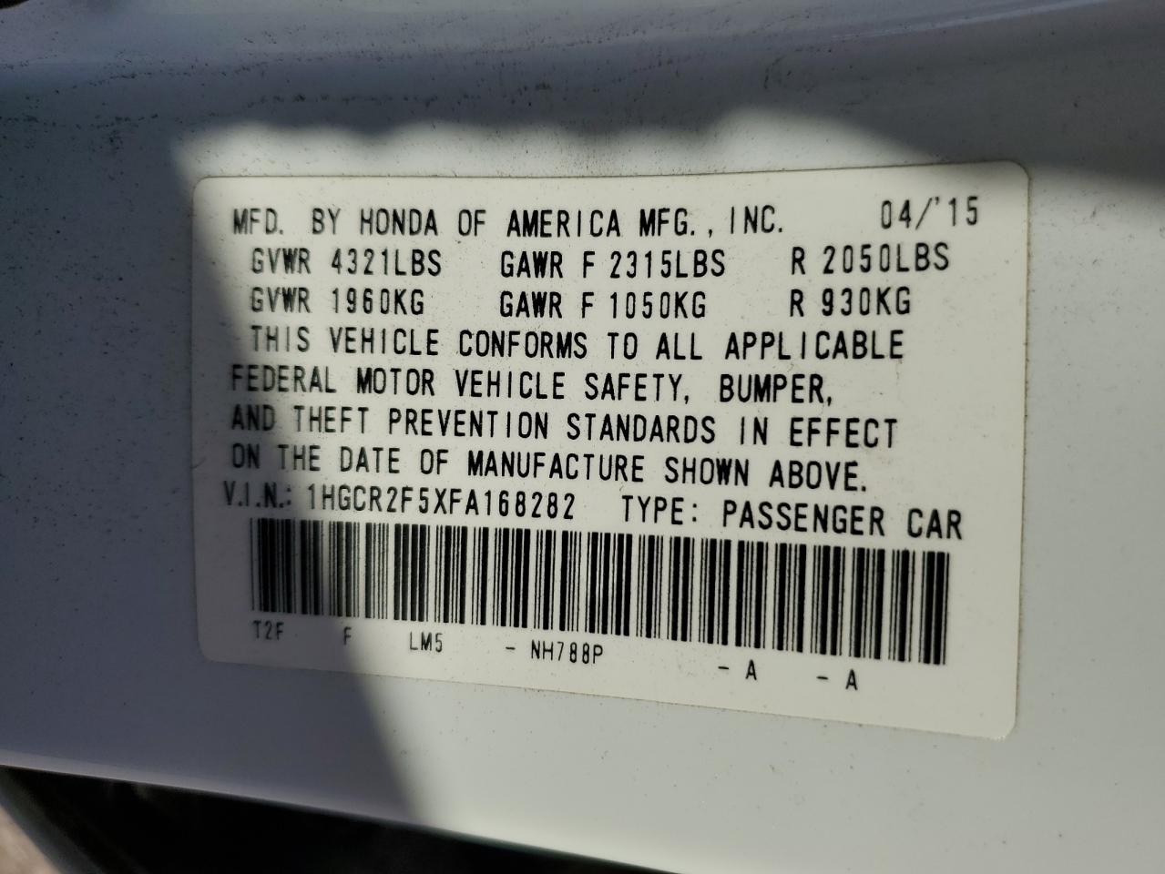 2015 Honda Accord - Image 12