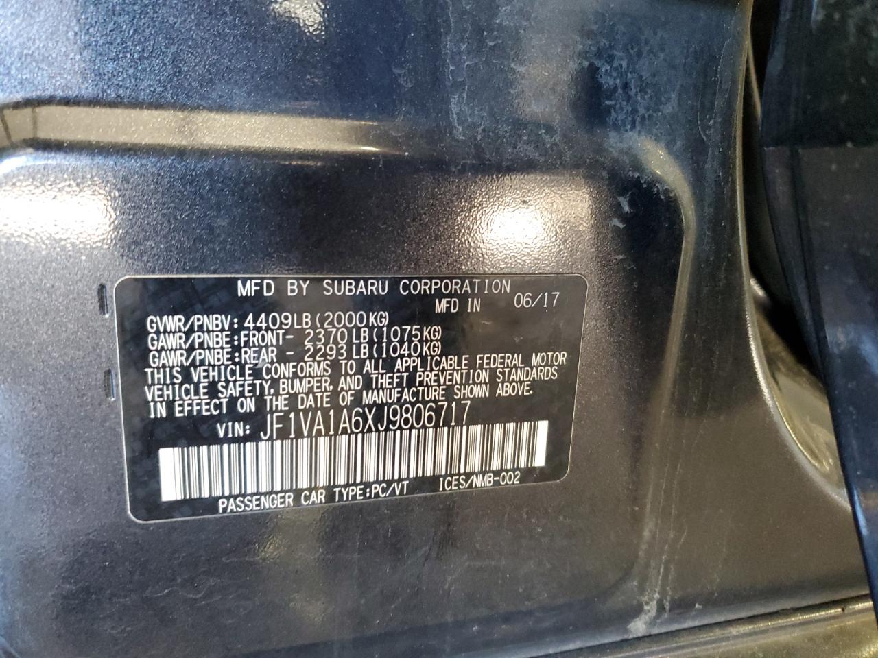 2018 Subaru WRX - Image 13