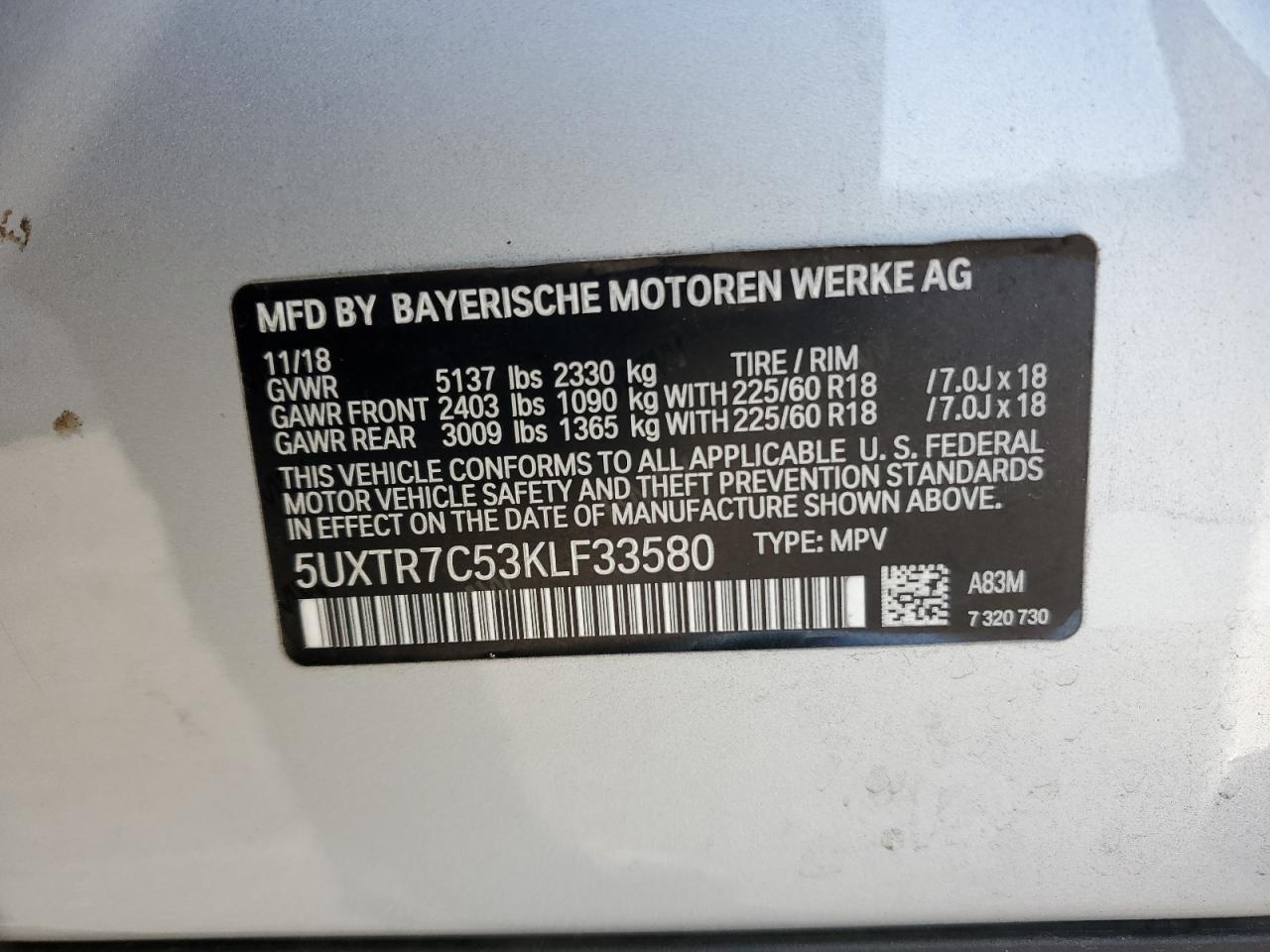 2019 BMW X3 - Image 13