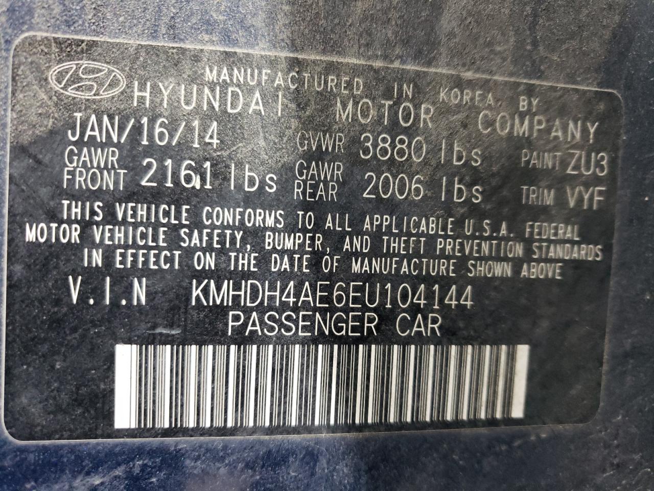 2014 Hyundai Elantra - Image 14