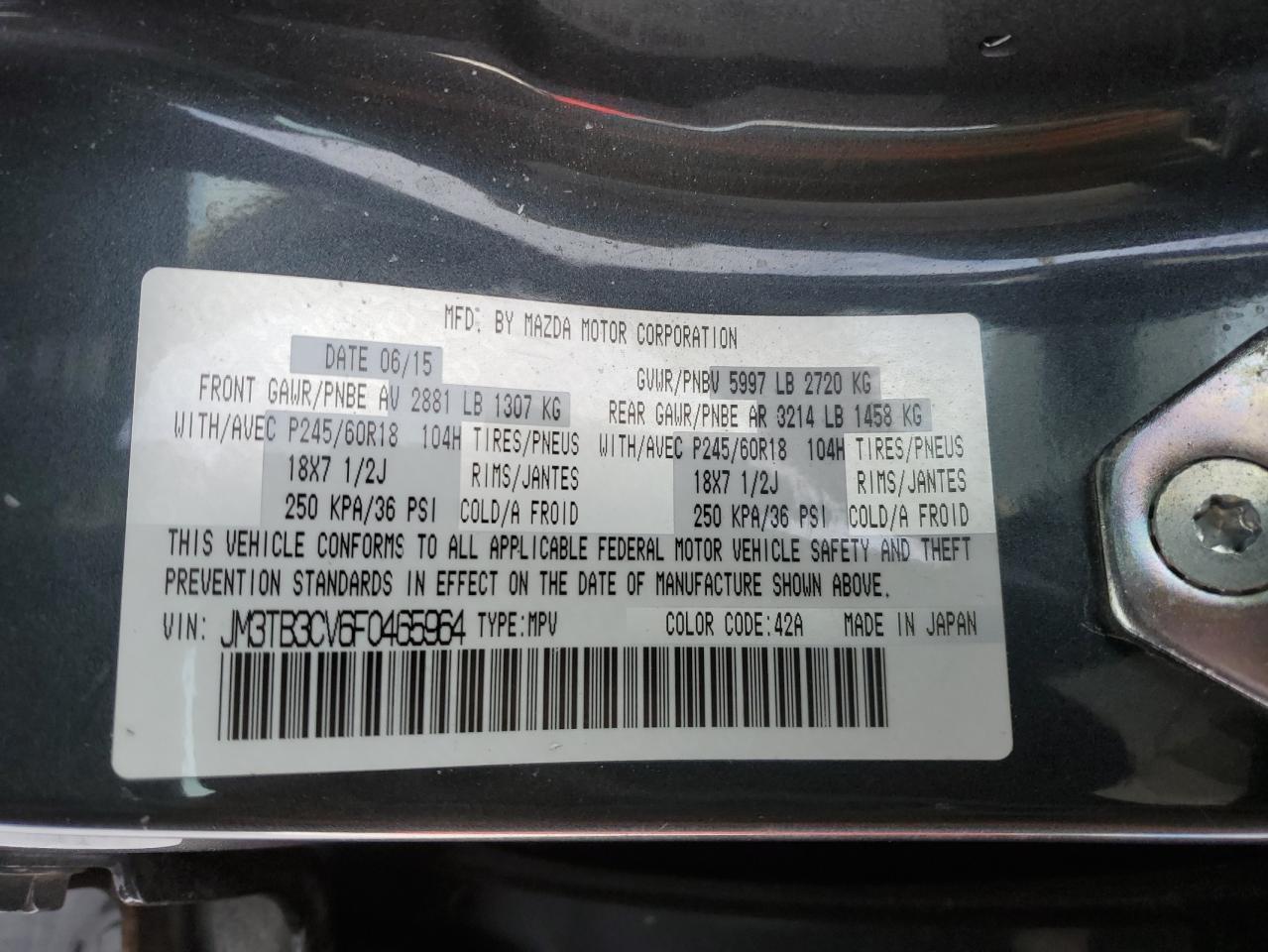 2015 Mazda CX-9 - Image 16