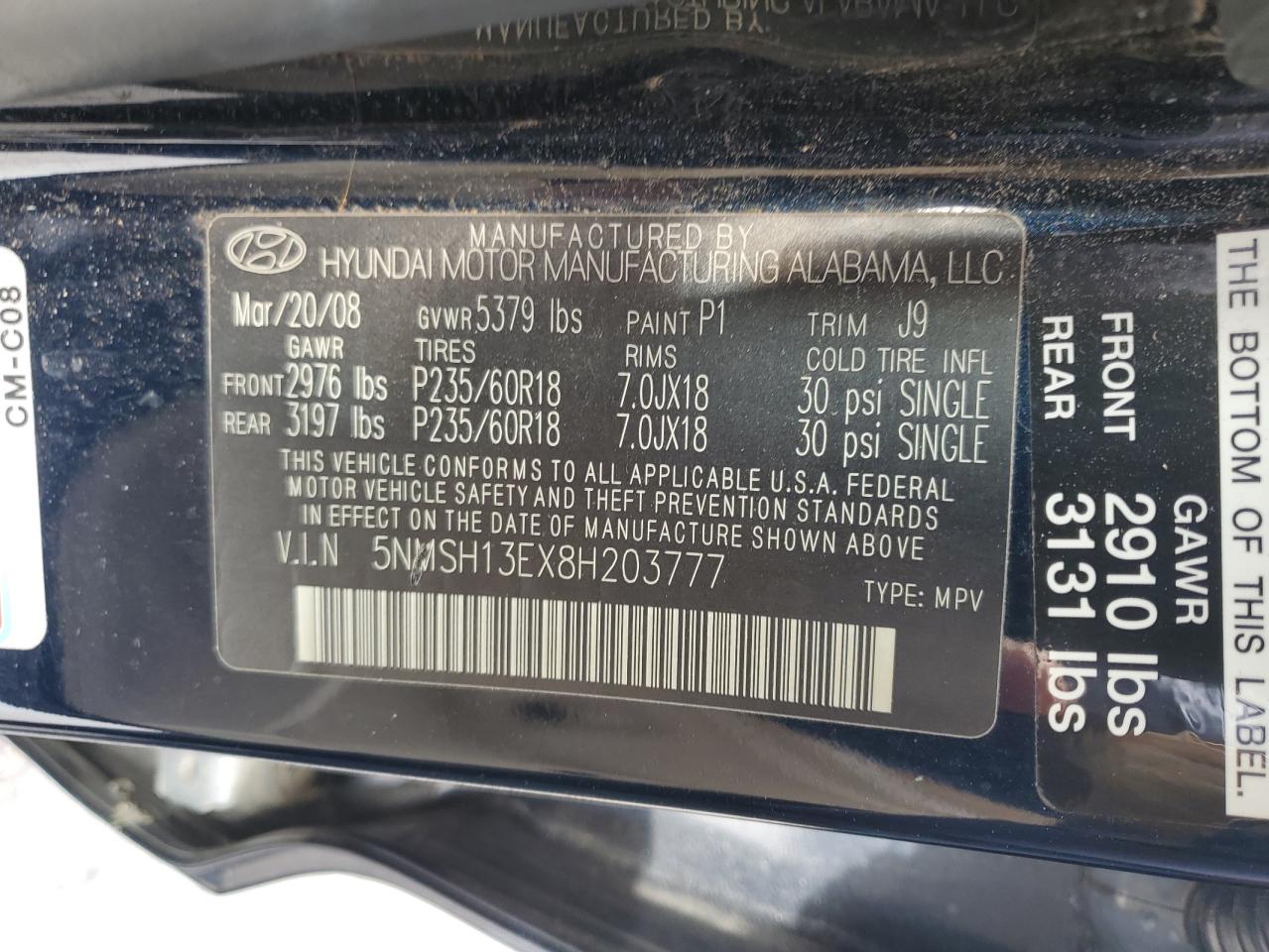2008 Hyundai Santa Fe - Image 13