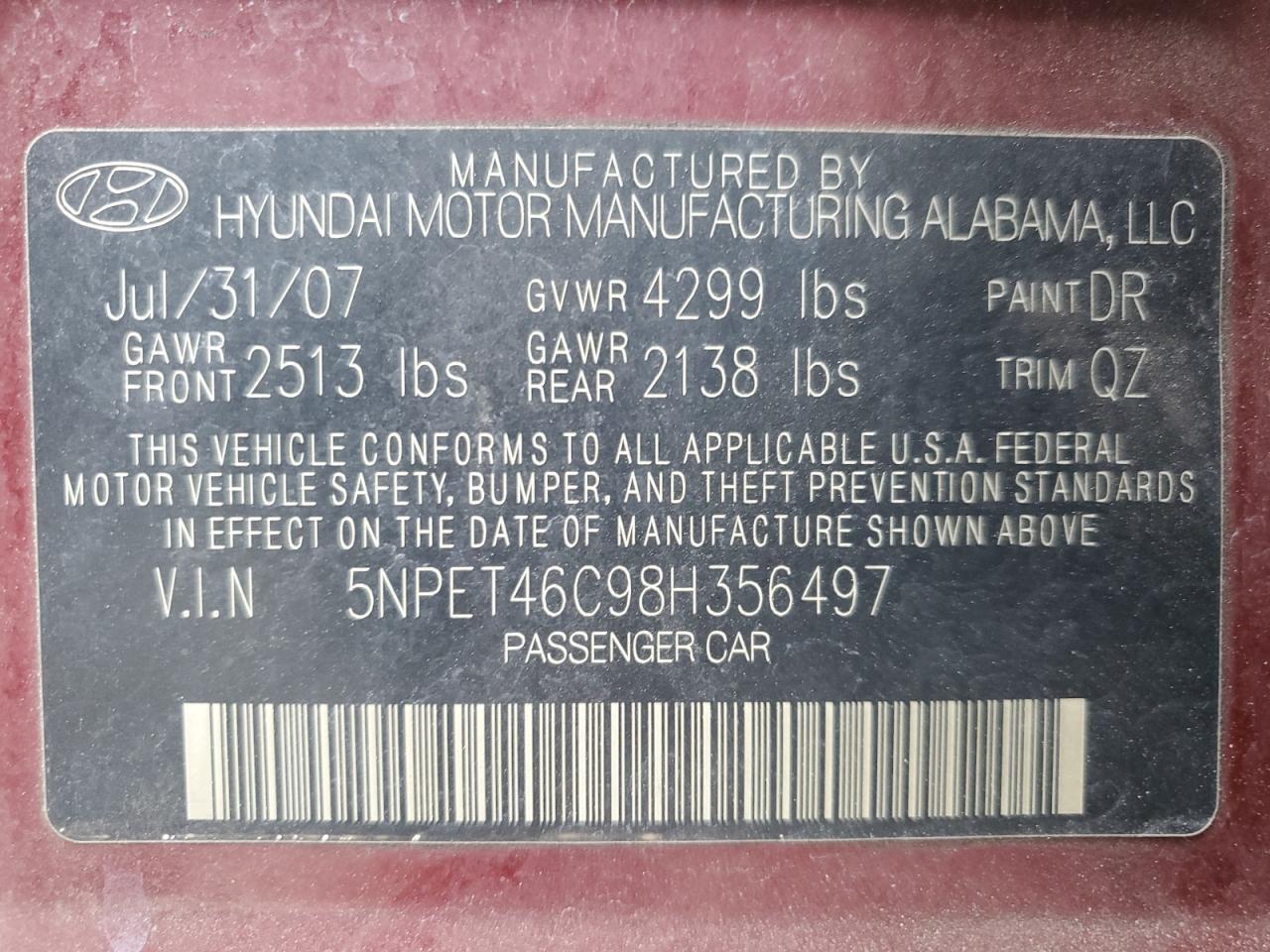 2008 Hyundai Sonata - Image 12