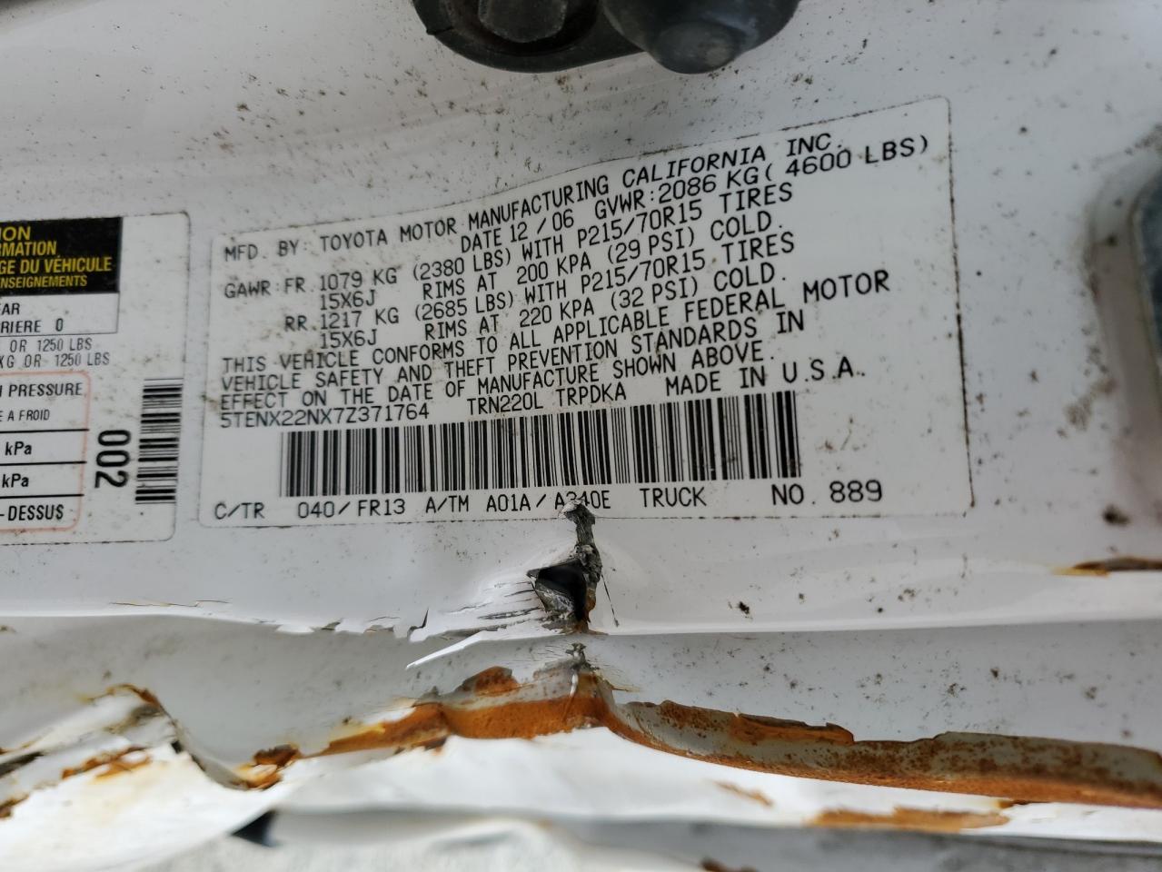 2007 Toyota Tacoma - Image 12