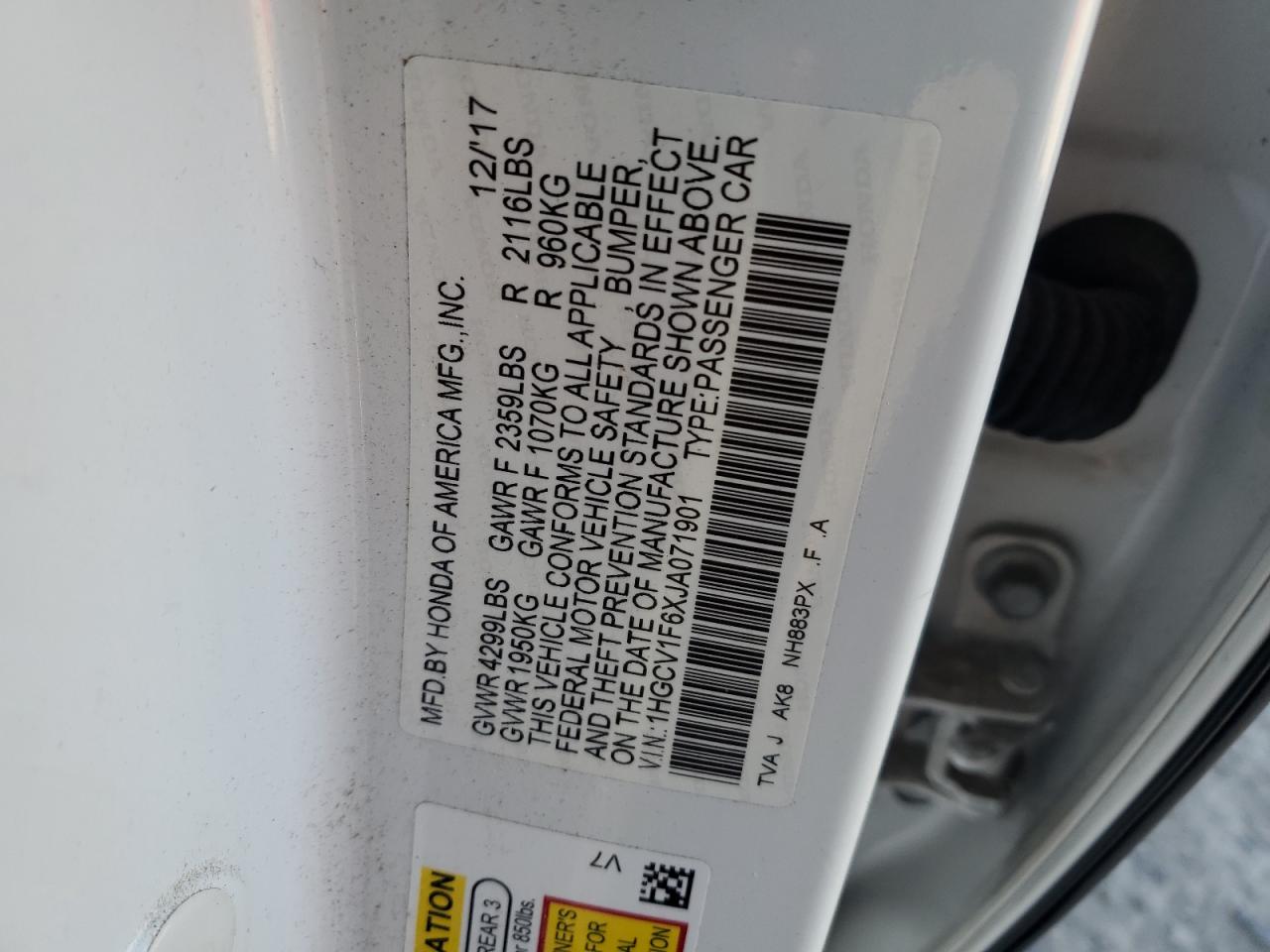 2018 Honda Accord - Image 12
