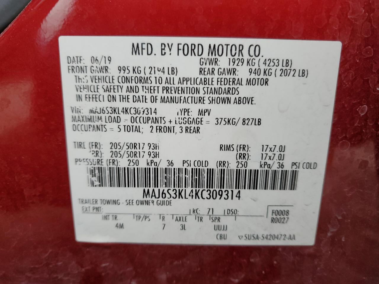 2019 Ford EcoSport - Image 15