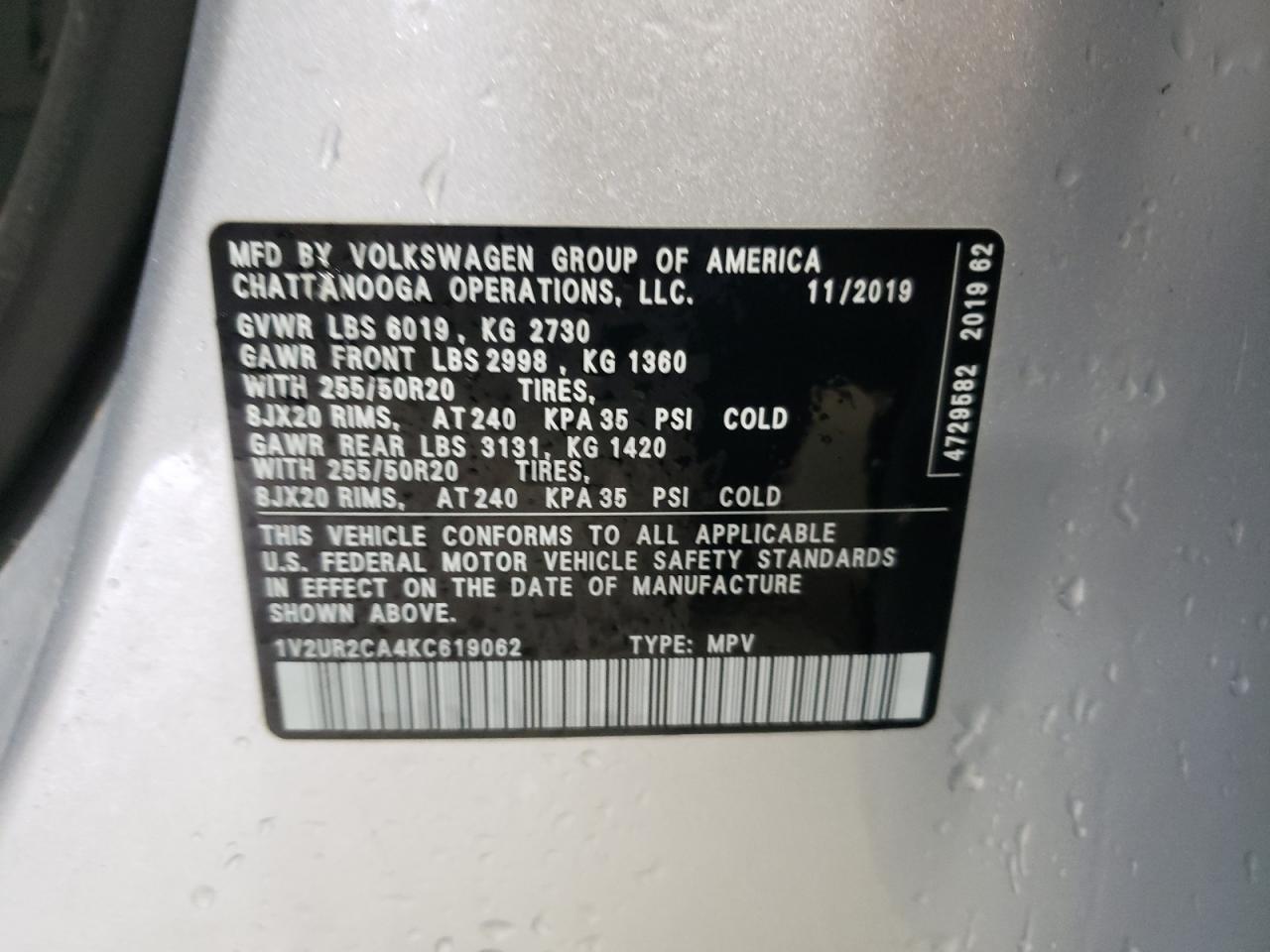 2019 Volkswagen Atlas - Image 13