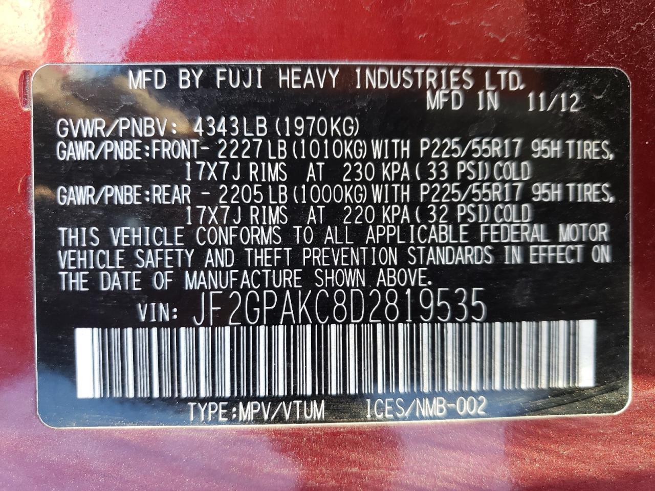 2013 Subaru XV - Image 13