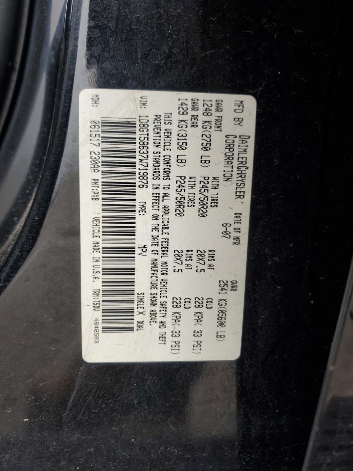 2007 Dodge Nitro R/T VIN: 1D8GT58637W719876 Lot: 89375265
