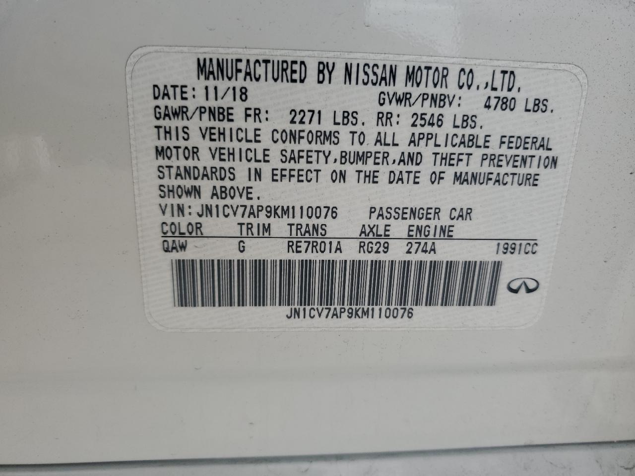 2019 Infiniti Q50 - Image 13