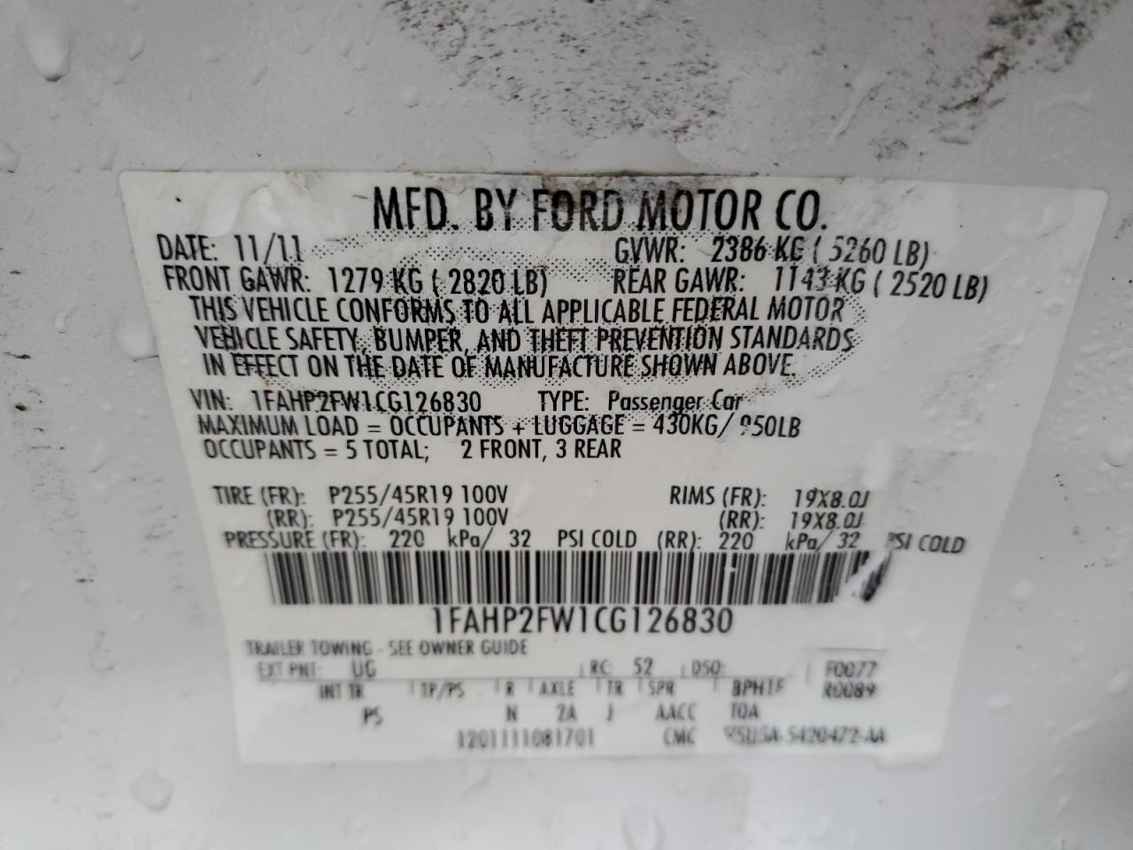 2012 Ford Taurus - Image 12