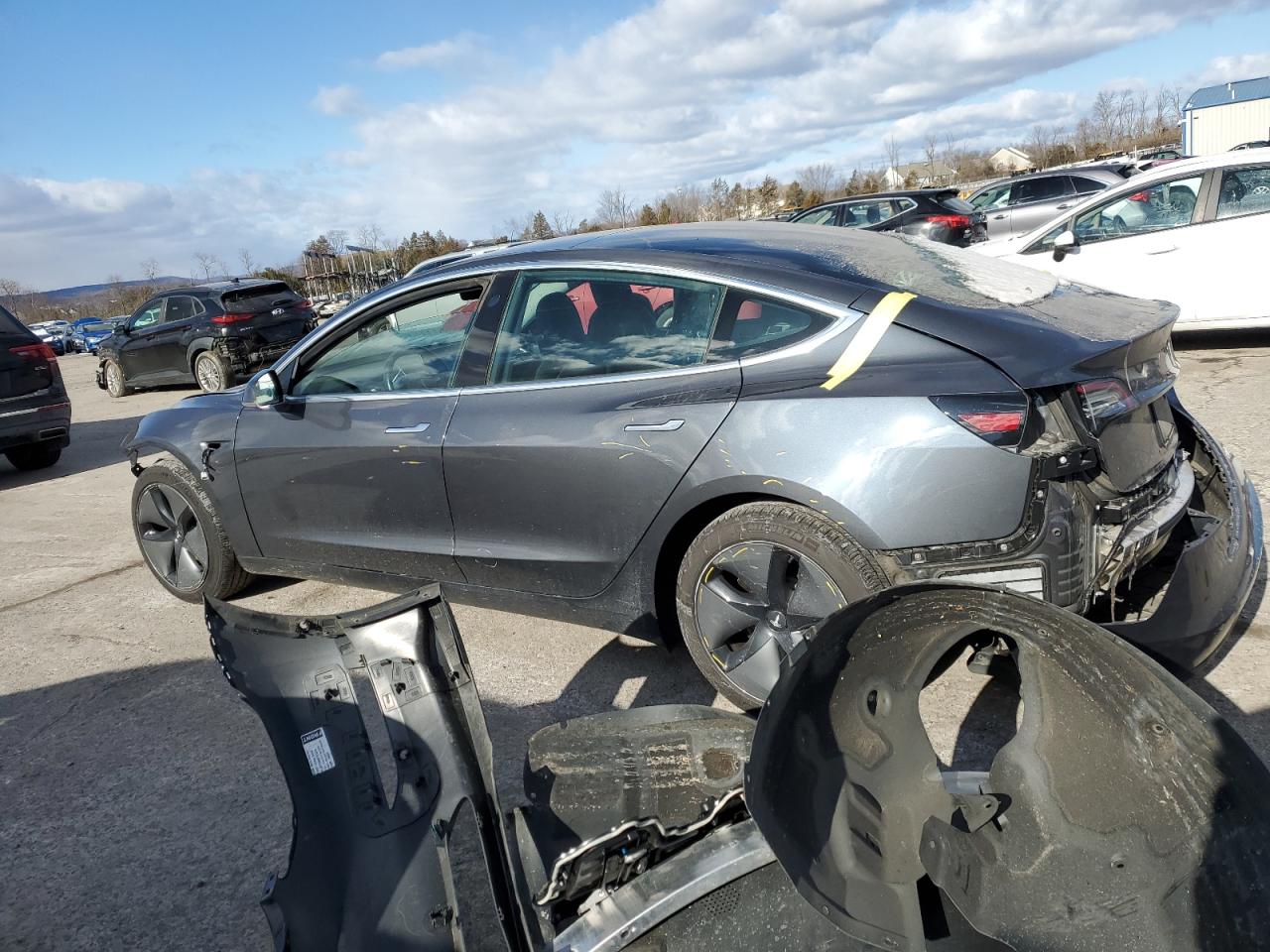 VIN 5YJ3E1EB6KF361378 2019 TESLA MODEL 3 no.2