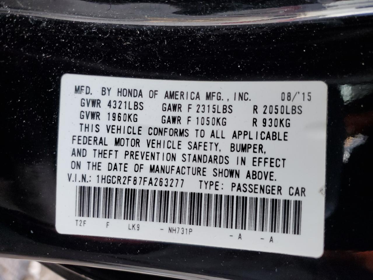 2015 Honda Accord - Image 14