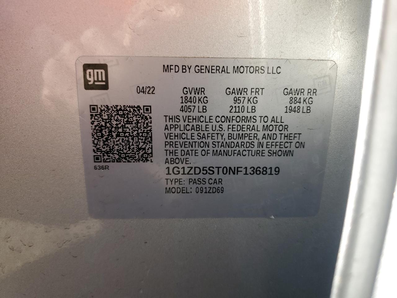 2022 Chevrolet Malibu - Image 12