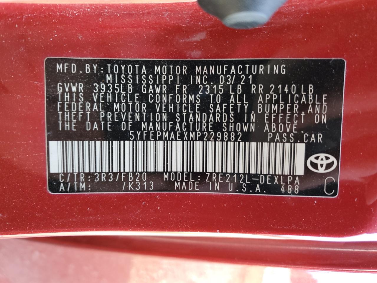 2021 Toyota Corolla - Image 12