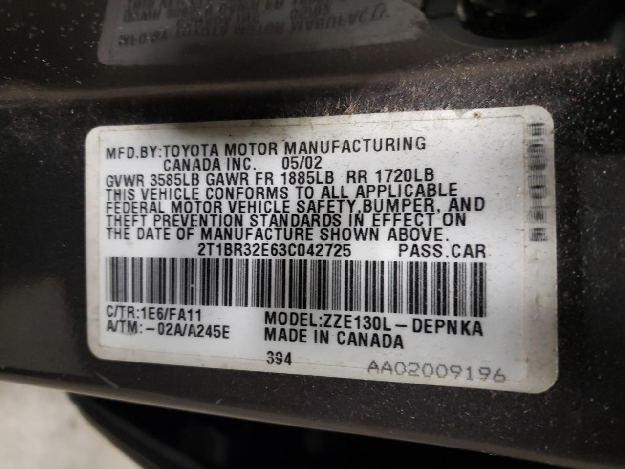 2003 Toyota Corolla - Image 13