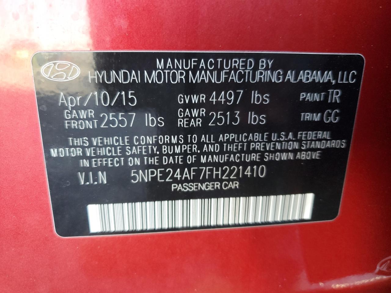 2015 Hyundai Sonata - Image 14