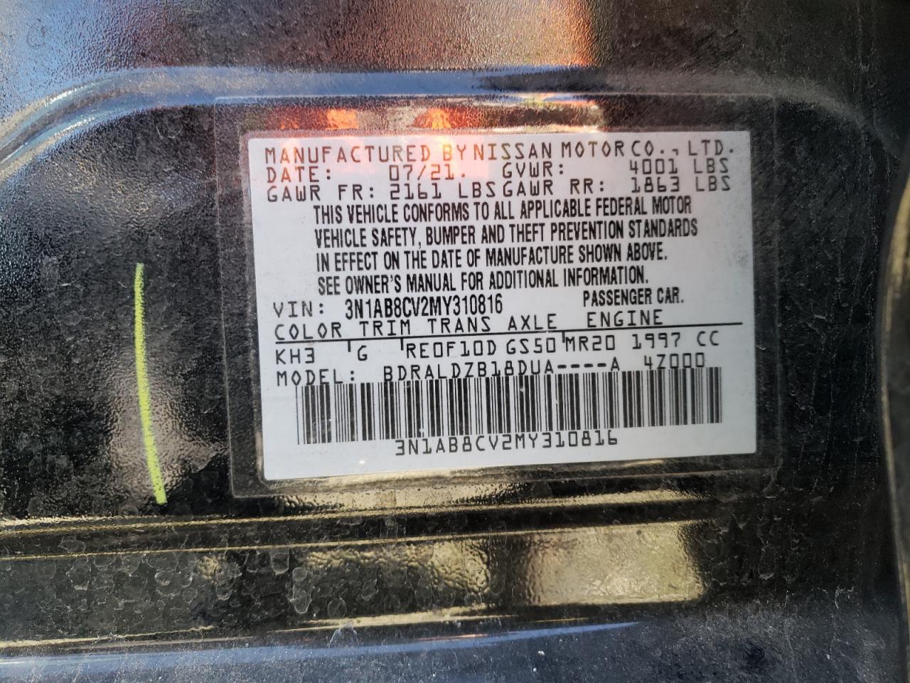 2021 Nissan Sentra - Image 13